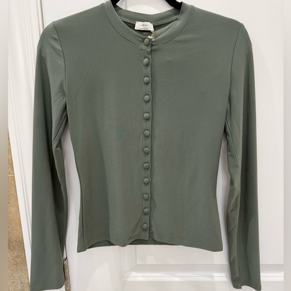 Aritzia Wilfred Mirage Longsleeve in Sagesse Size Small NWT - Picture 2 of 7